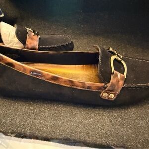 Anne Klein Black and Brown Loafers NIB